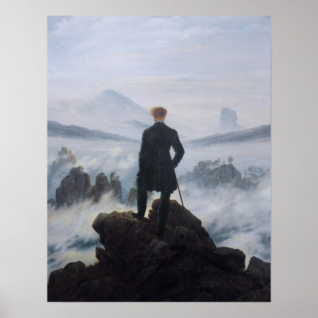 Wanderer above the Sea of Fog Poster (Front)