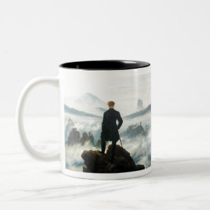 Wanderer above the Sea of Fog Two-Tone Coffee Mug