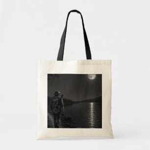 Wanderer Collection – Moonlit Lakeside Hiker Mug Tote Bag