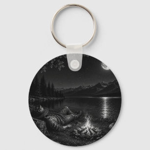 Wanderer Collection WO09 – Moonlit Camp Rest Key Ring