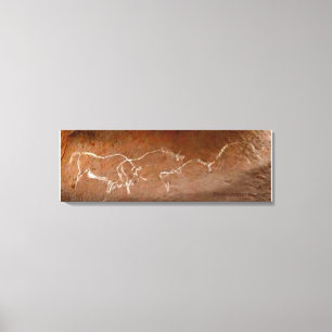  Wandering Bison Herd Canvas Print