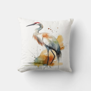 Wandering Crane Cushion