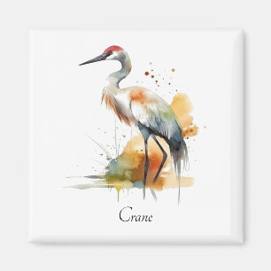 Wandering Crane, custom Magnet