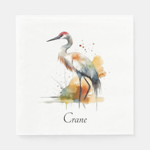 Wandering Crane, custom Napkin