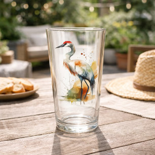 Wandering Crane Glass