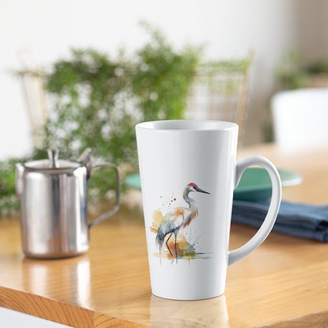 Wandering Crane Latte Mug (Creator Uploaded)