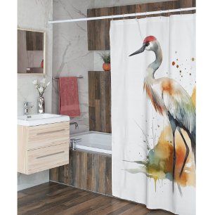 Wandering Crane Shower Curtain