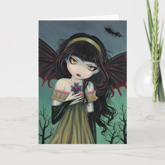  Wandering Gothic Vampire Fairy Card (Front)