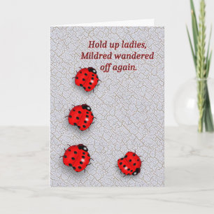 Wandering Ladybug Birthday Card
