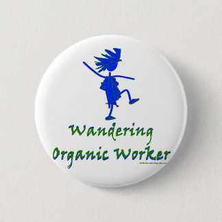 Wandering Organic Worker (WOOFER) 6 Cm Round Badge