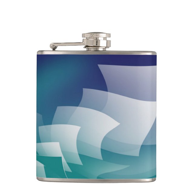 Wandering pages hip flask (Front)