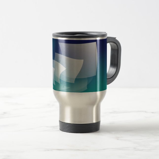 Wandering pages travel mug (Front Right)