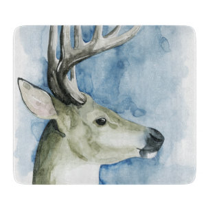 Wandering Stag - Watercolor Cutting Board
