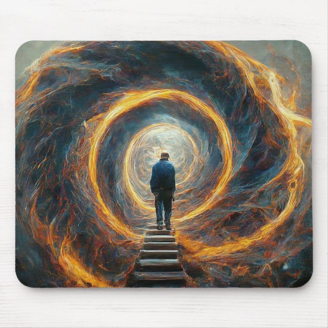 Wandering Unassured into Outer Space Holy Unknown Mouse Mat (Front)