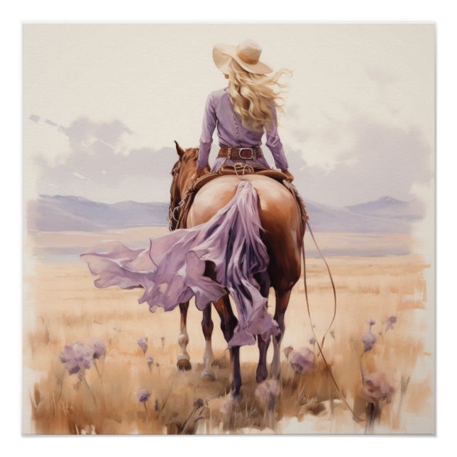 Wandering Westward: Cowgirl Wall Art (Front)