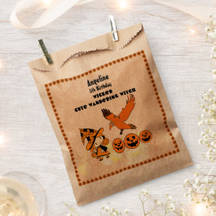 Wandering Witch Raven Halloween Pumpkins Birthday Favour Bags