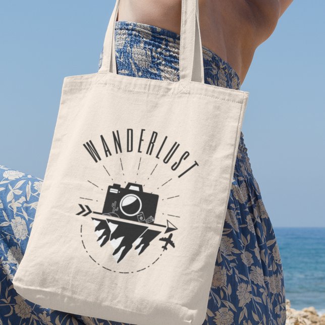 Wanderlust Adventure Avid Travellers Gift Tote Bag (Shop now and fuel your travel spirit!)