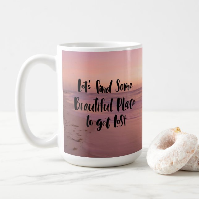 Wanderlust Adventure Coffee Mug (With Donut)