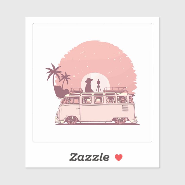 “Wanderlust Adventure” Travel Sticker (Sheet)