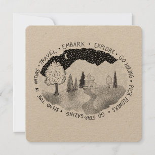 Wanderlust Card for Nature Lovers & Adventurers