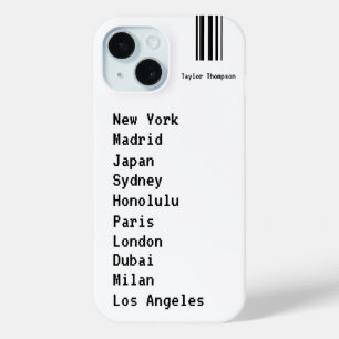 Wanderlust Custom Places Travel Inspired iPhone 15 Case