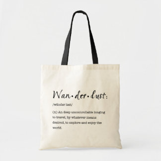 Wanderlust Definition Tote - Black