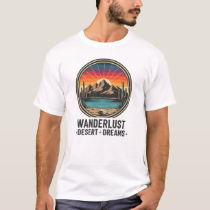 Wanderlust Desert Dreams Retro Sunset T-Shirt