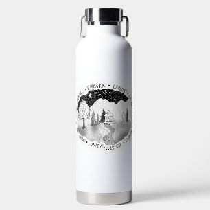 Wanderlust for Nature Lovers & Adventurers  Water Bottle