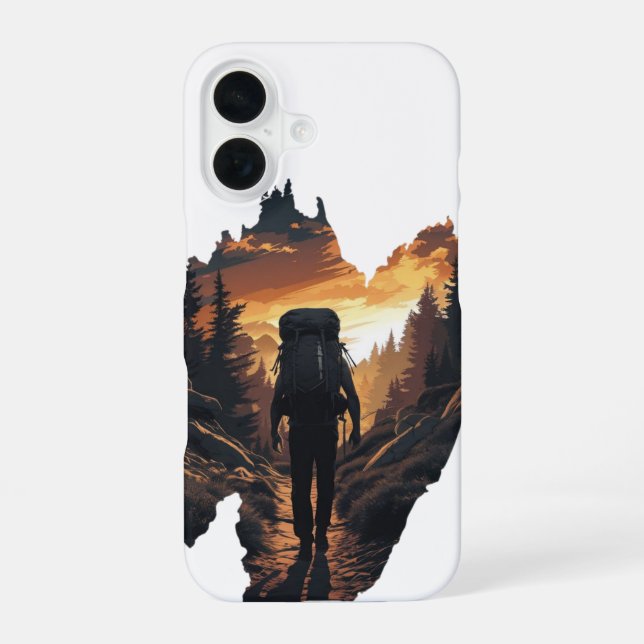 Wanderlust Horizon iPhone 16 Case (Back)