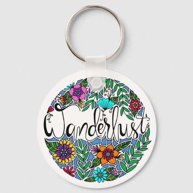 Wanderlust Key Ring (Front)
