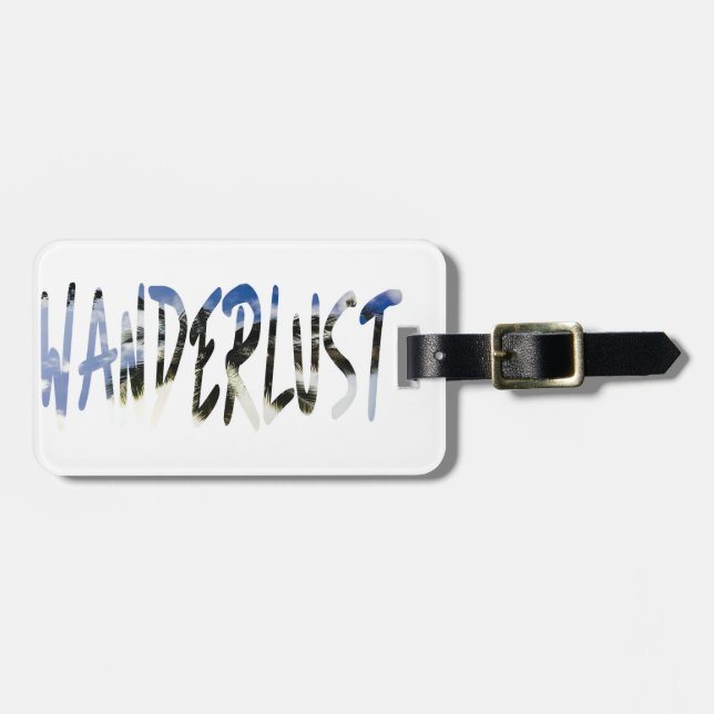 Wanderlust Luggage Tag (Front Horizontal)
