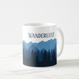 Wanderlust Mountain Forest Landscape Coffee Mug
