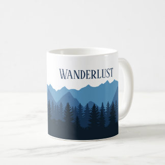 Wanderlust Mountain Forest Landscape Coffee Mug