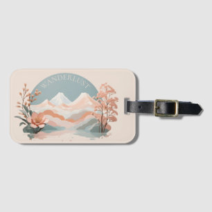 Wanderlust Mountain Landscape Adventure Travel Luggage Tag