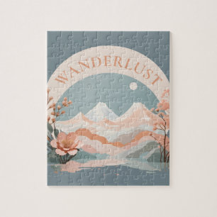 Wanderlust Mountain Landscape Jigsaw Puzzle