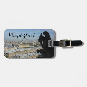 Wanderlust (Paris Gargoyle & View) Luggage Tag