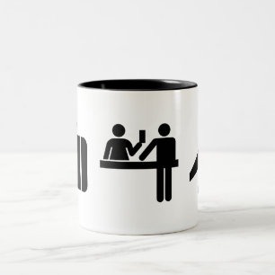 'Wanderlust' Pictogram Mug