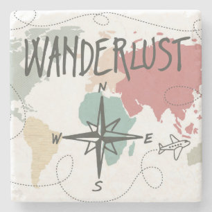 Wanderlust Stone Coaster
