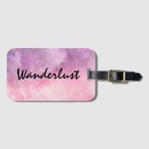 Wanderlust travel luggage tag