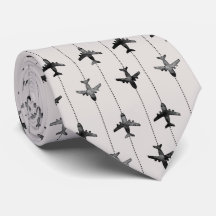Wanderlust Travel Pattern Neck Tie
