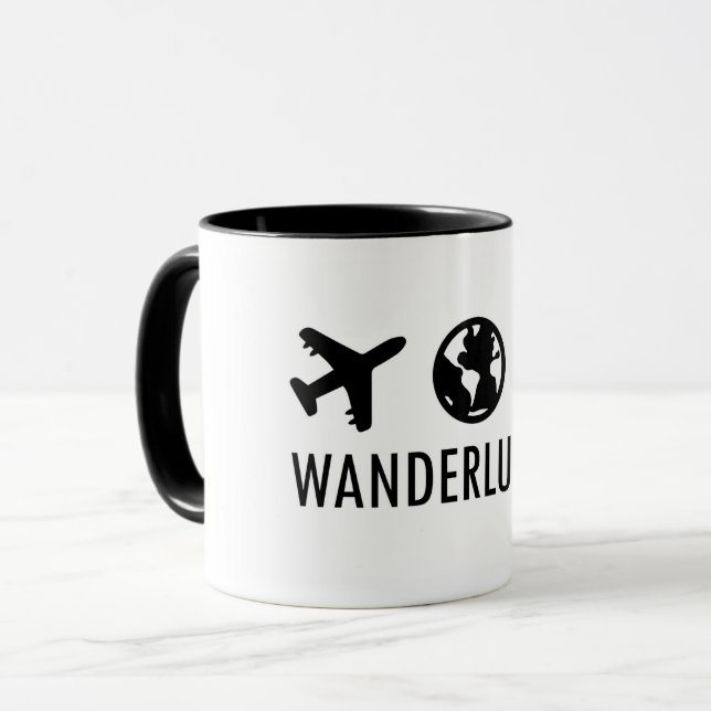 Wanderluster Icon Logo Mug (Front Left)