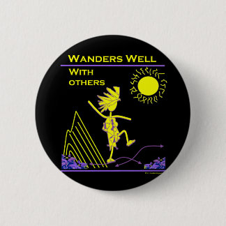 Wanders Well With Others 6 Cm Round Badge