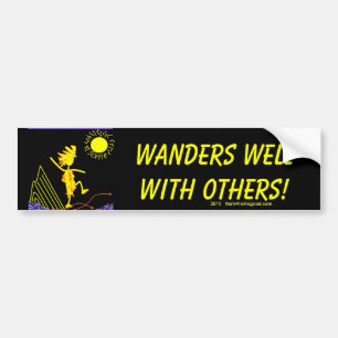 Wanders Well With Others Bumper Sticker