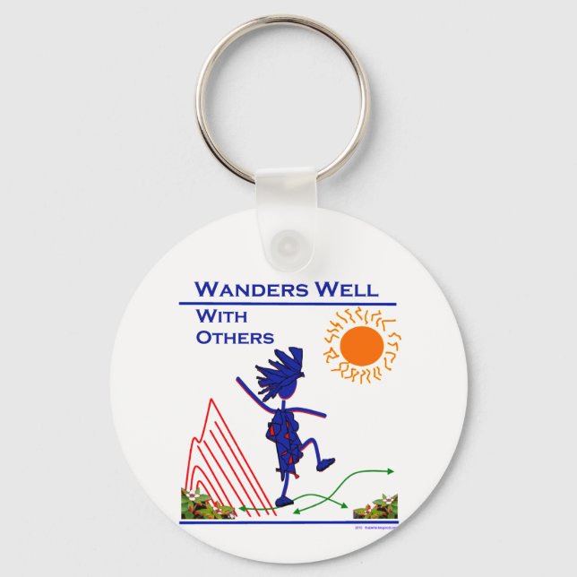 Wanders Well With Others Key Ring (Front)