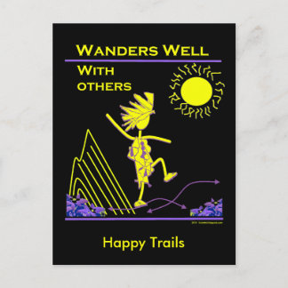 Wanders Well With Others Postcard