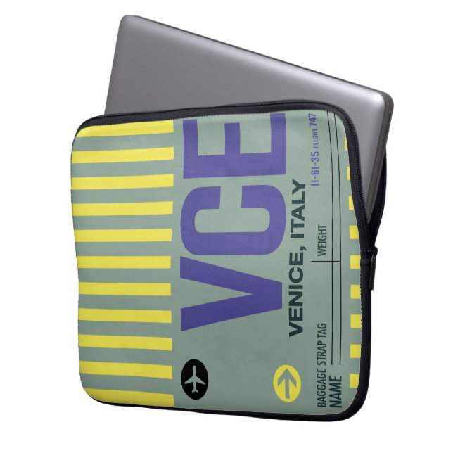 WanderTag - Venice Minimalist Laptop Sleeve (Front Left)