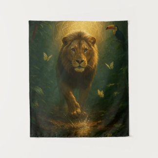 Wandkleed Leeuw – Spirituele Energie en Innerlijke Tapestry