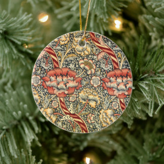 Wandle by William Morris, Vintage Textile Fine Art Ceramic Tree Decoration