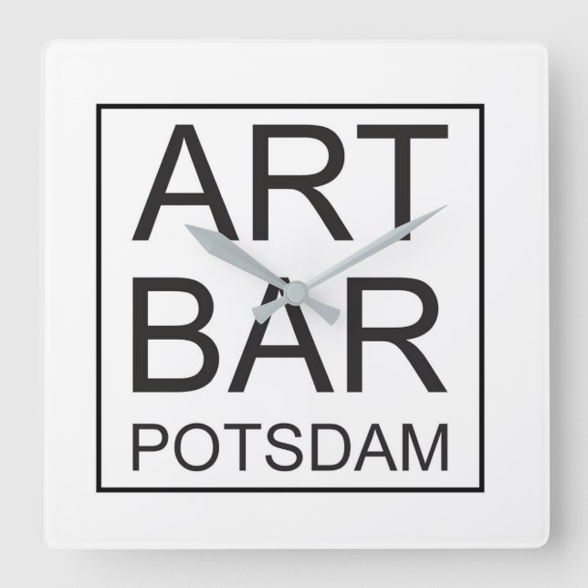 Wanduhr ARTBar by ART & Commerz Potsdam Square Wall Clock (Front)