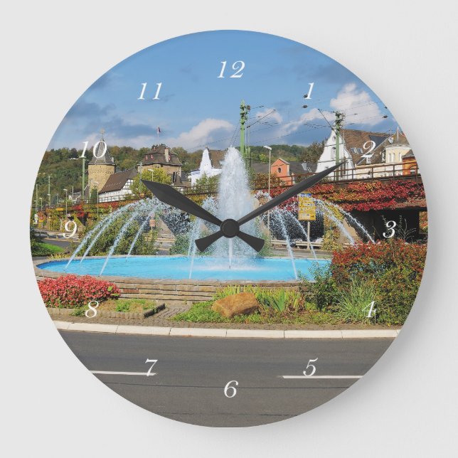 Wanduhr Linz am Rhein Large Clock (Front)